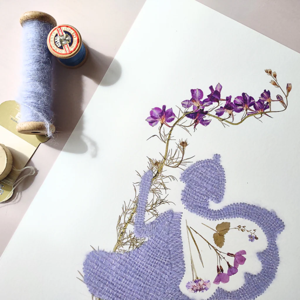 Delphine The Lilac Fairy Art Print - Image 2