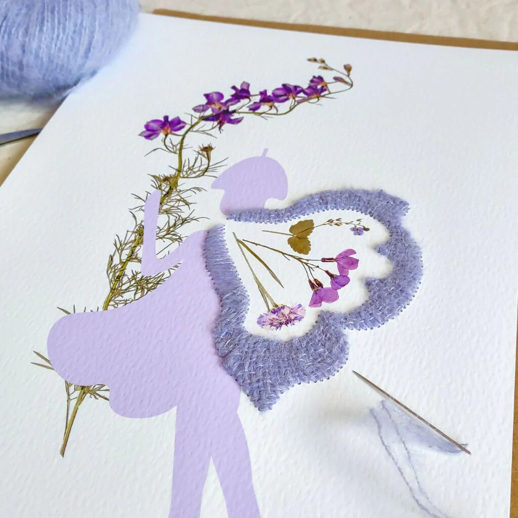 Delphine The Lilac Fairy Art Print - Image 4