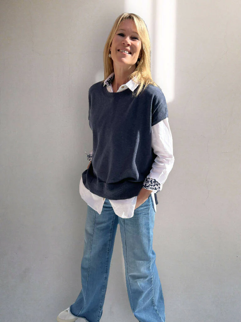 Diane Cotton Sleeveless Knit - Image 3