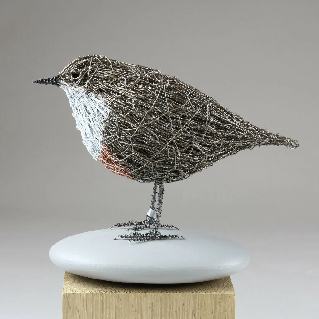 Dipper Wire Bird Sculpture - Image 2