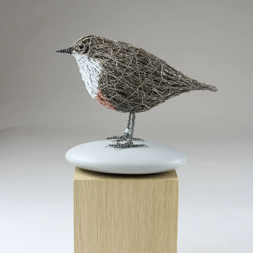 Dipper Wire Bird Sculpture - Image 3