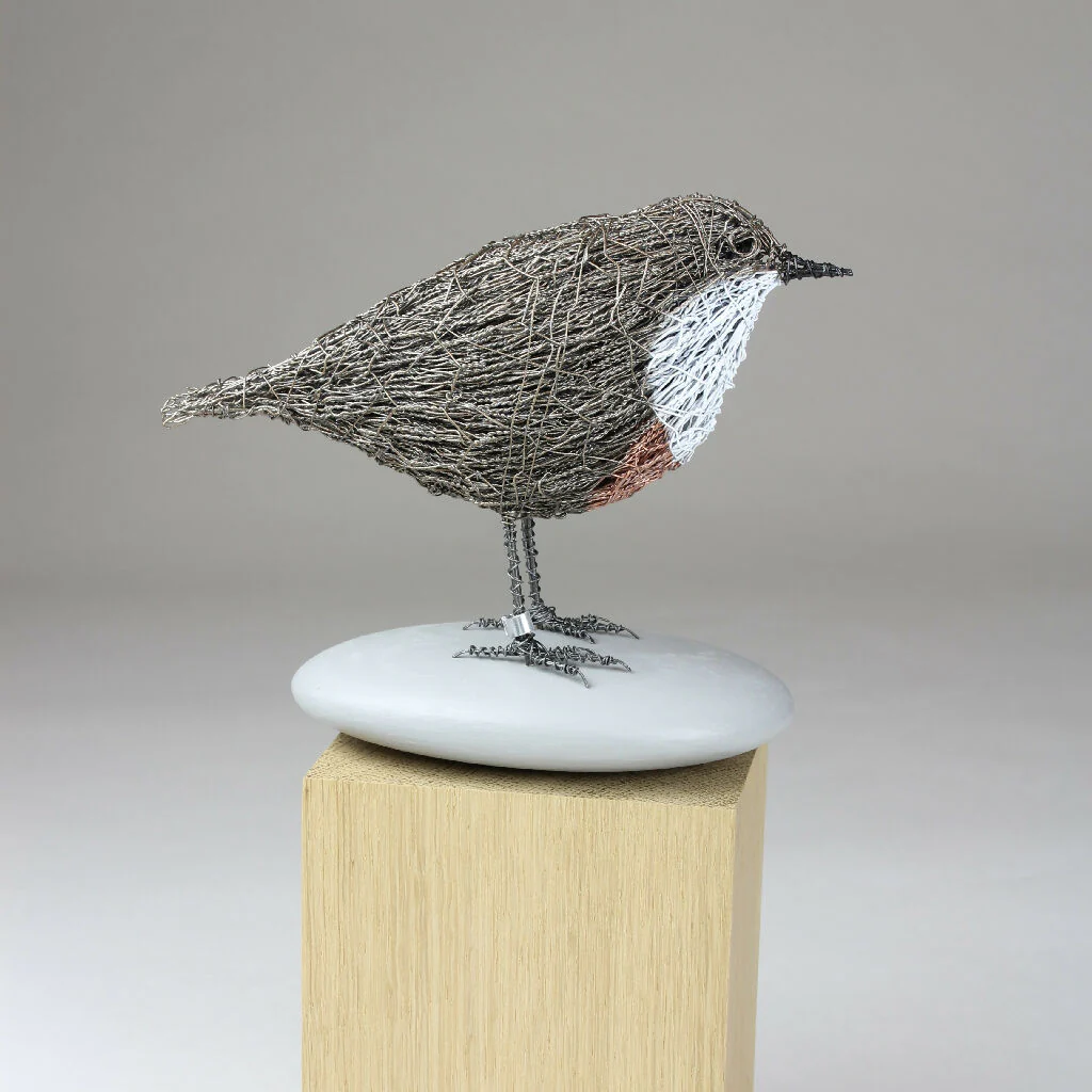 Dipper Wire Bird Sculpture - Image 4