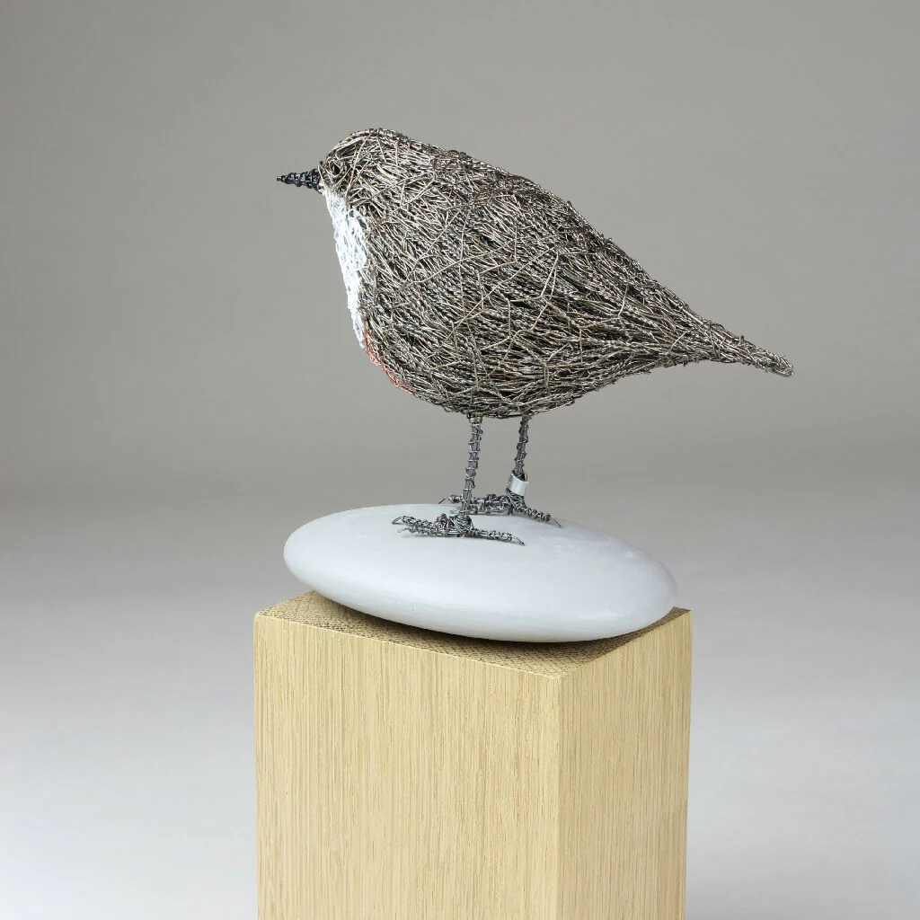 Dipper Wire Bird Sculpture - Image 5
