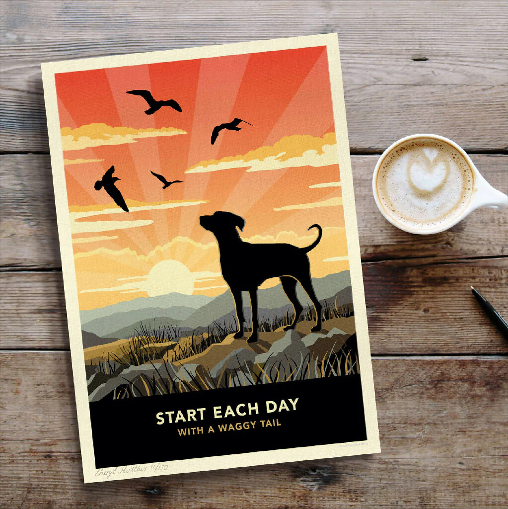 DOBERMANN ‘WAGGY TAILS’ LIMITED EDITION ART PRINT - Image 6