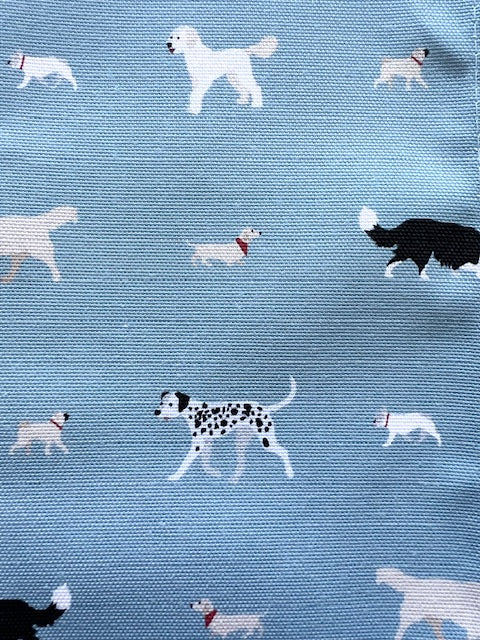 Dog Design Tea Towel in Sage or Blue - Image 4