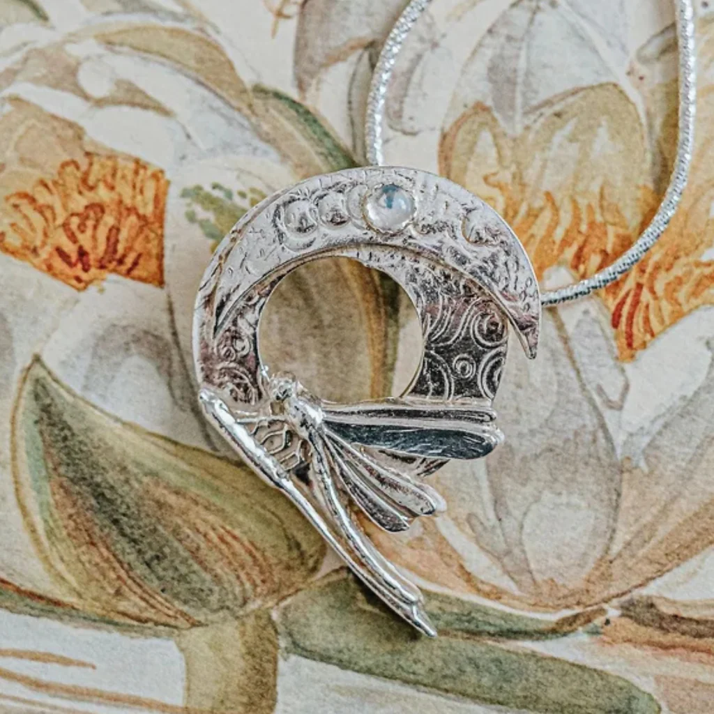 Dragonfly & Moon Pendant - Image 2
