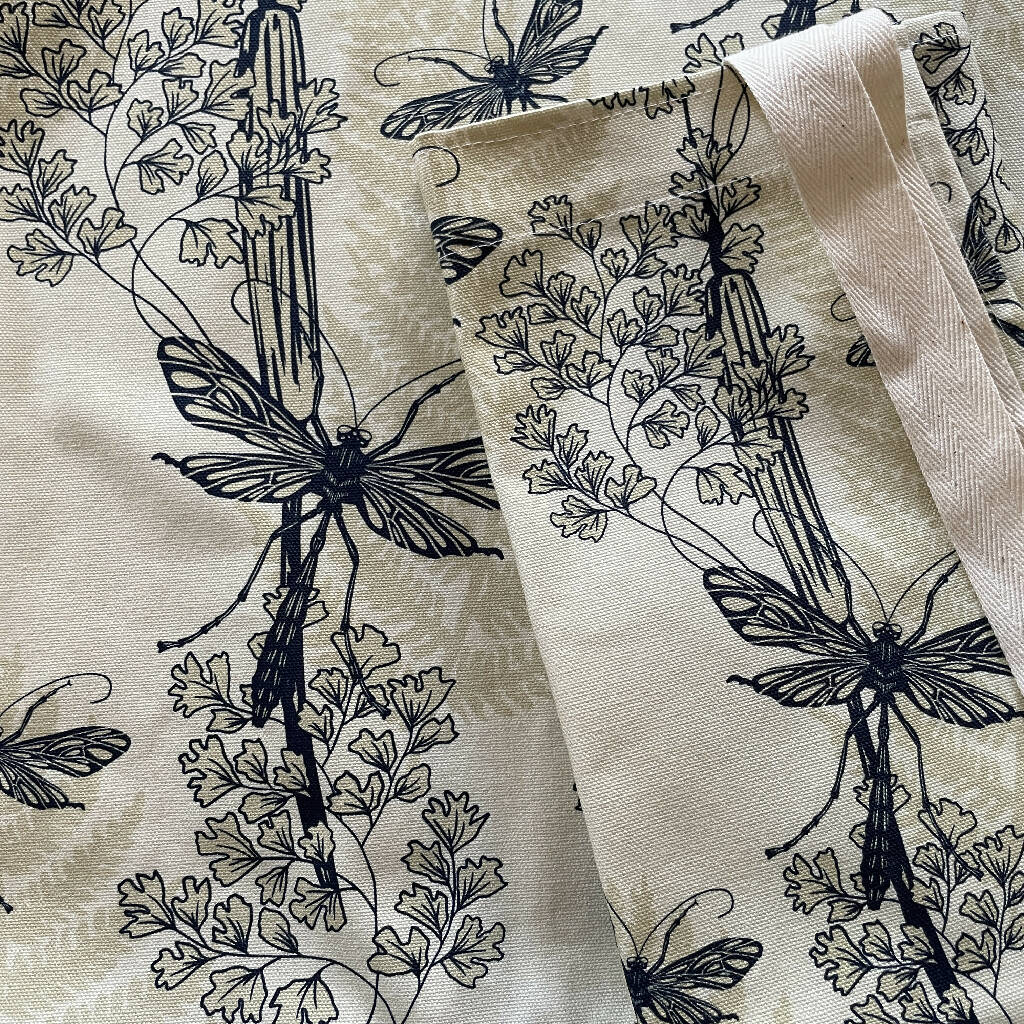 Dragonfly Wings Apron in Almond - Image 2