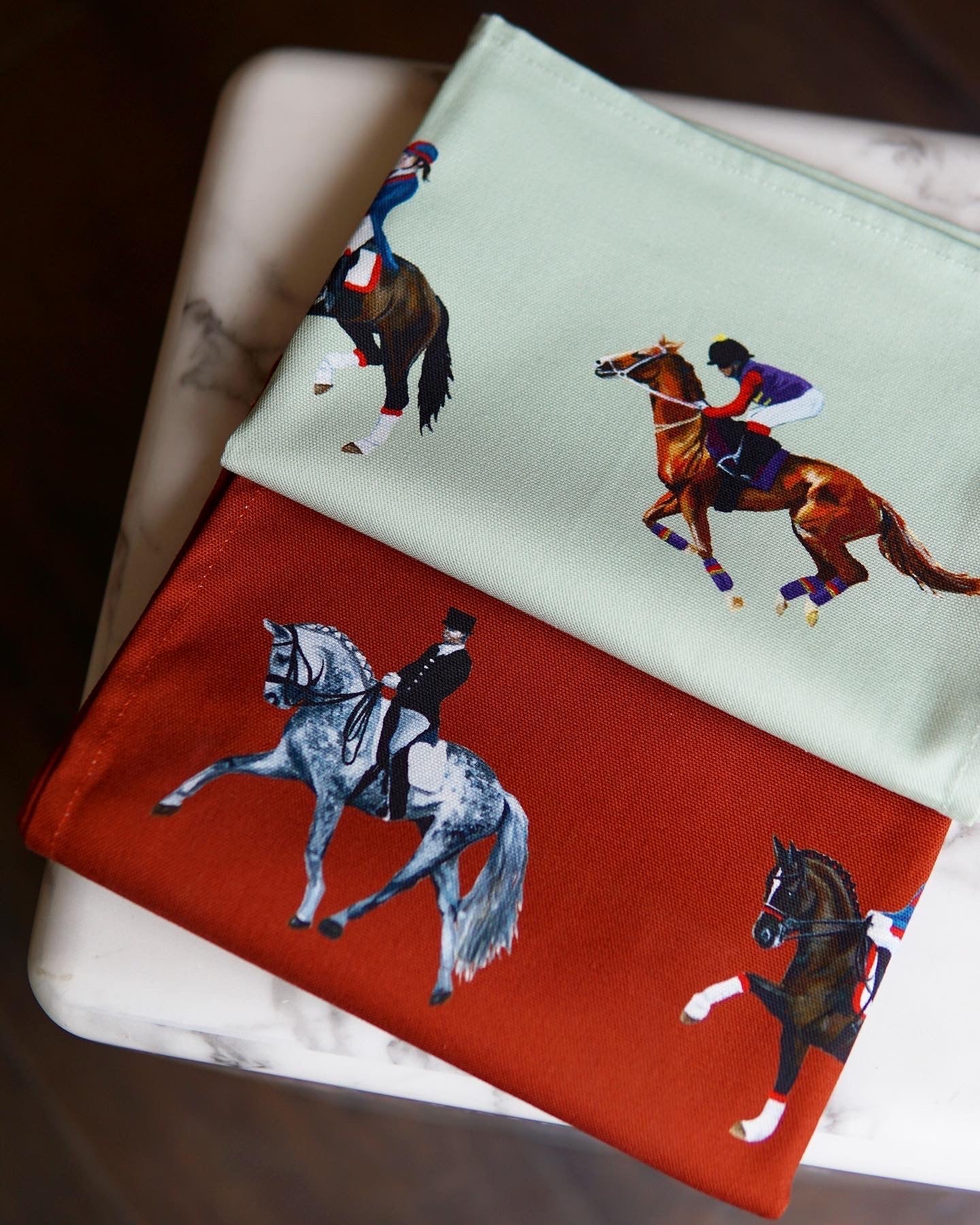 Dressage & Racehorses 100% Cotton Tea Towels