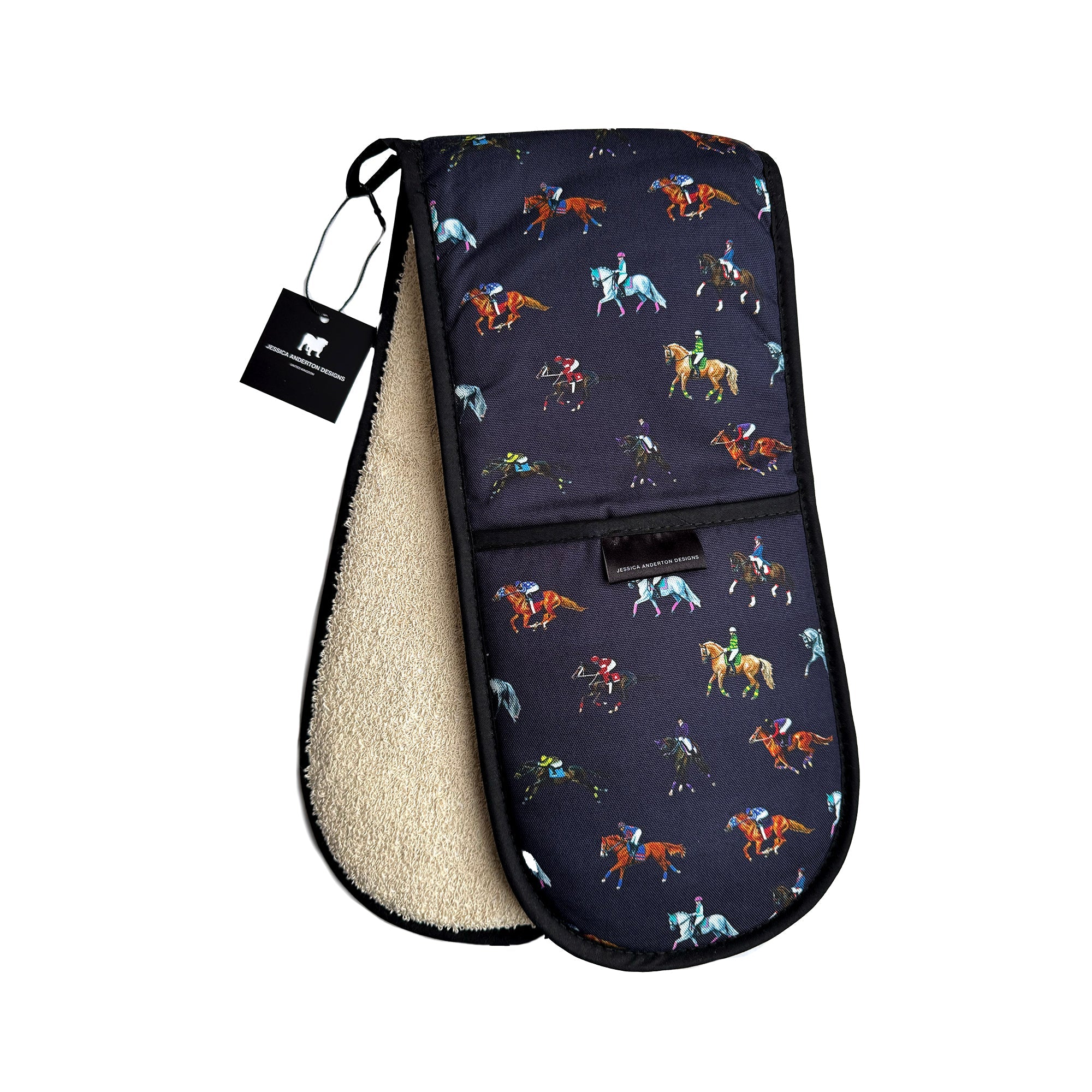 Dressage & Racehorses Double Oven Gloves - Image 3