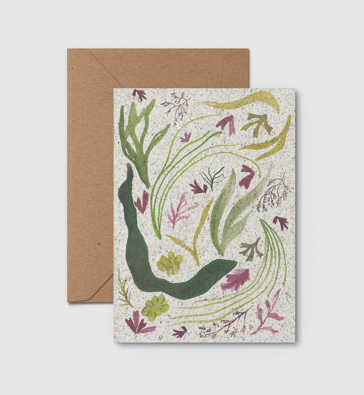 Drifting Seaweed Mini Print Card - Seaweed Paper