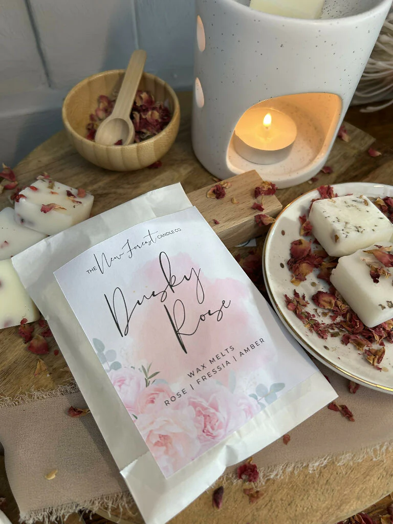Dusky Rose Botanical Wax Melts, Valentines Day Wax Melts - Image 6