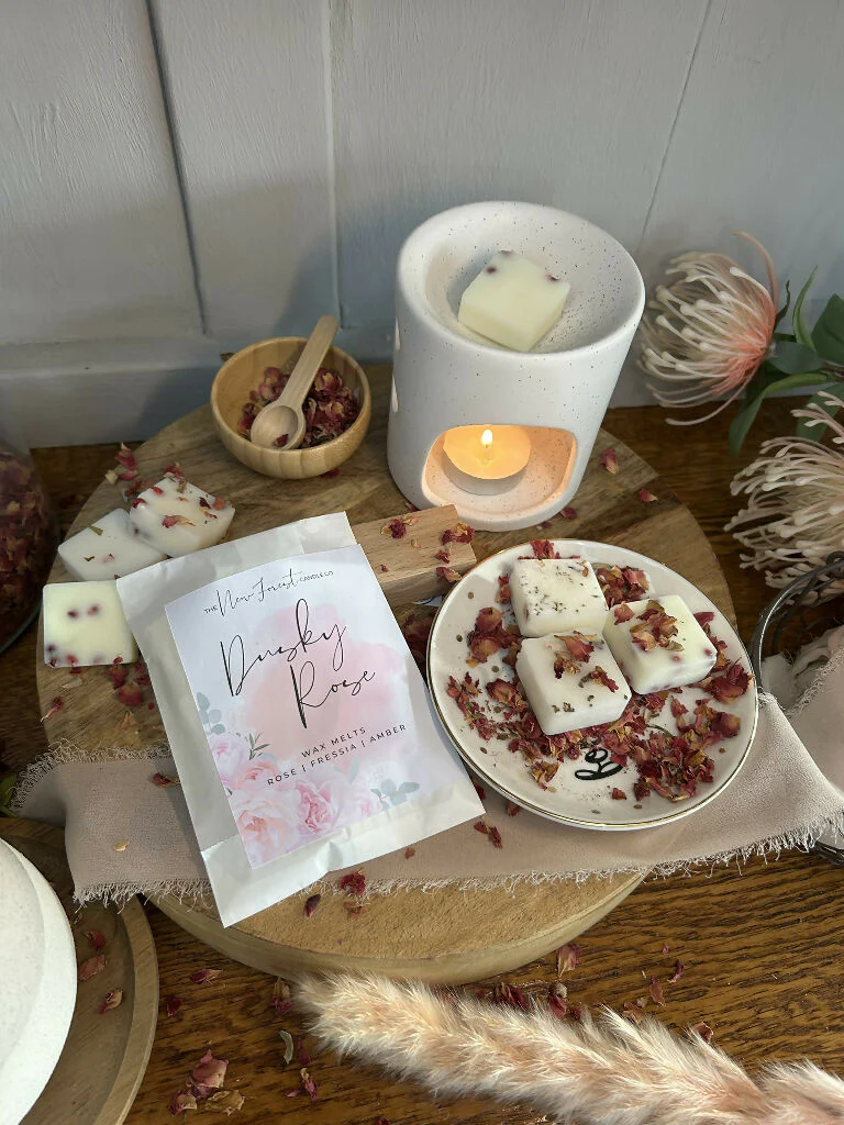 Dusky Rose Botanical Wax Melts, Valentines Day Wax Melts - Image 7