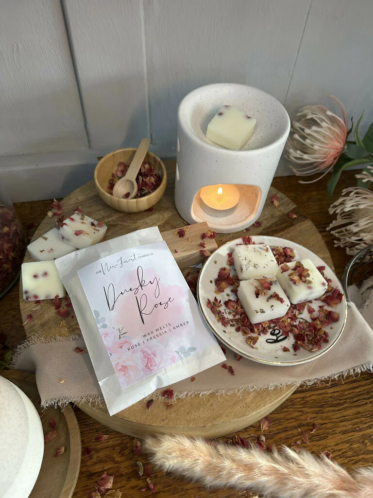 Dusky Rose Botanical Wax Melts, Valentines Day Wax Melts - Image 8