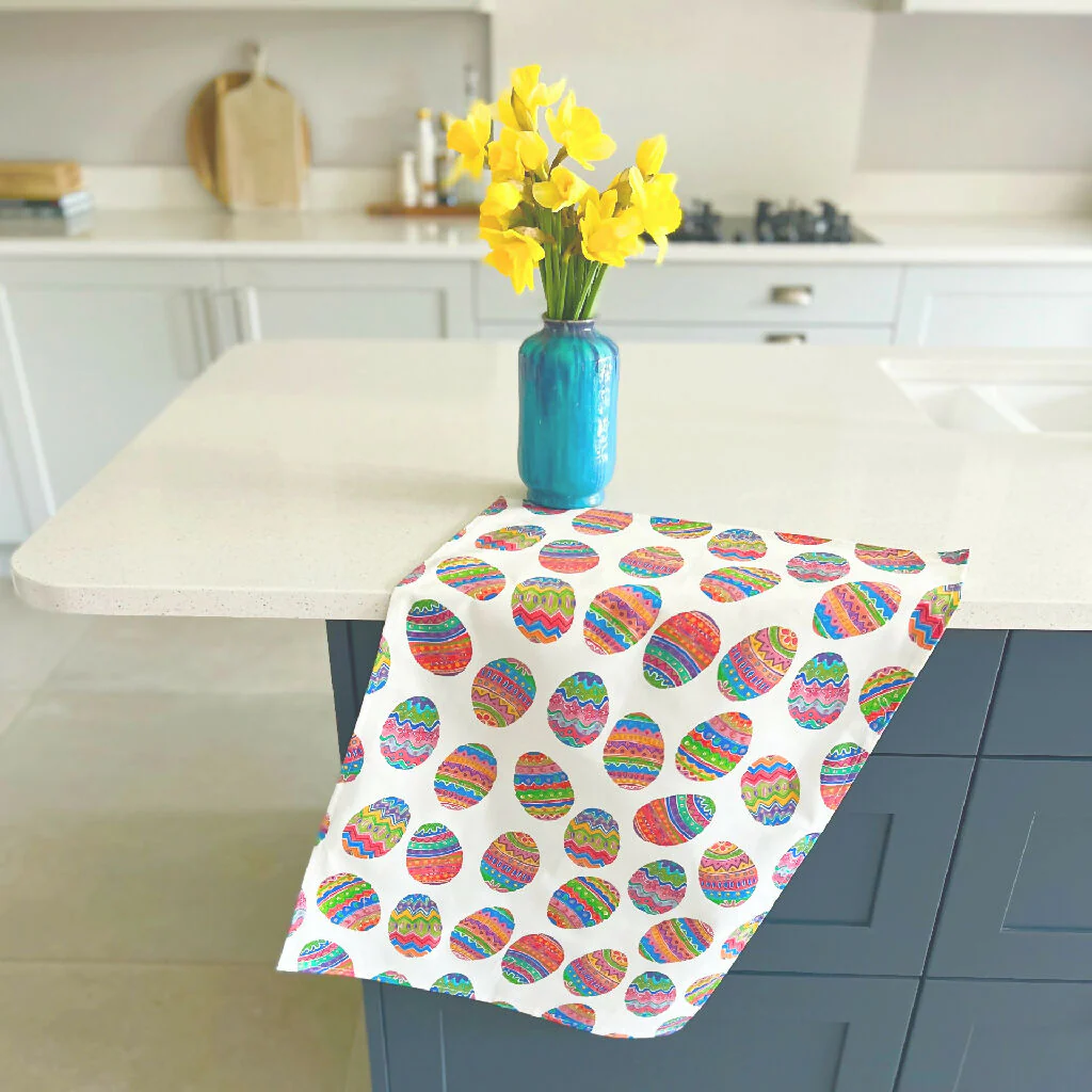 Easter Egg Organic Tea Towel - Image 3