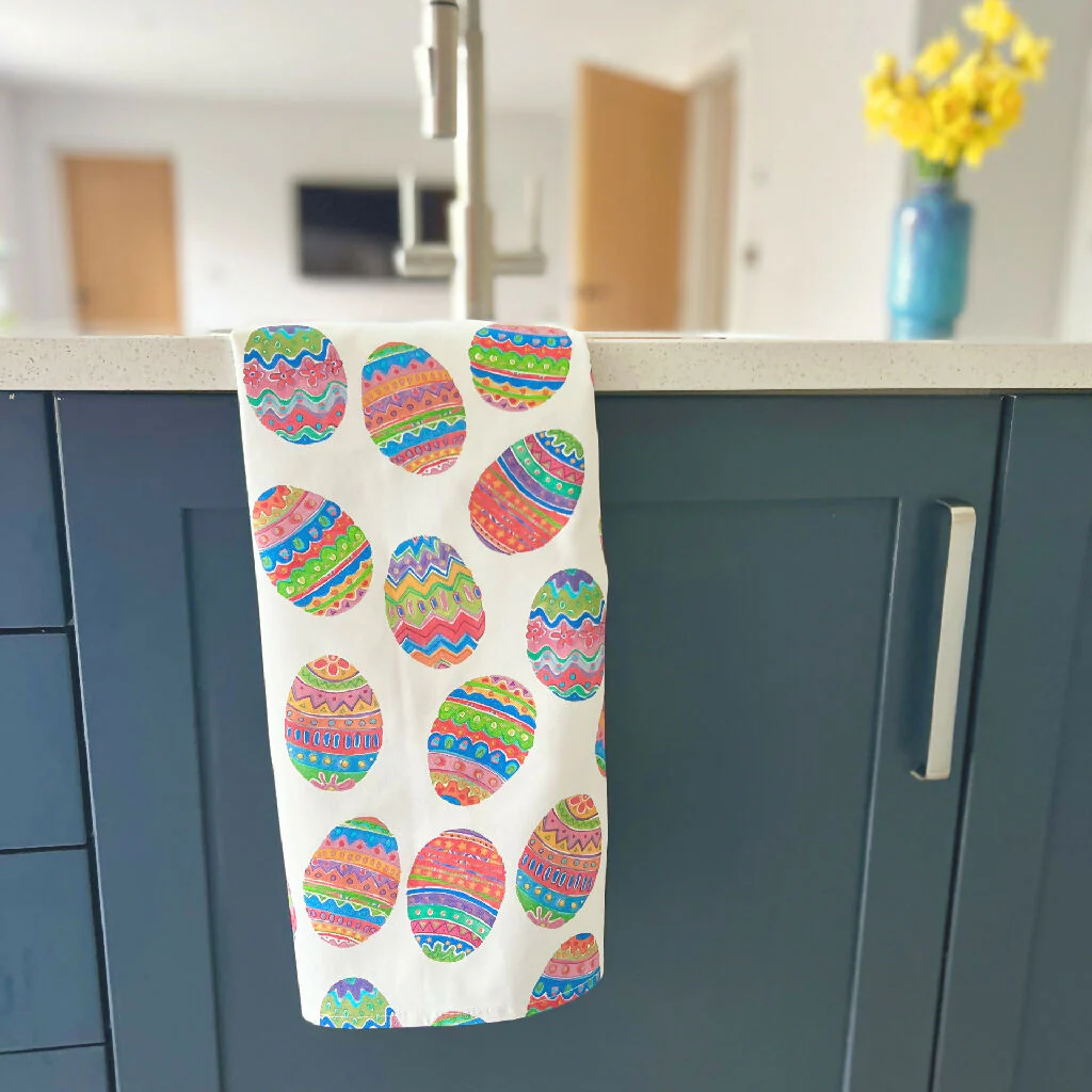 Easter Egg Organic Tea Towel - Image 4