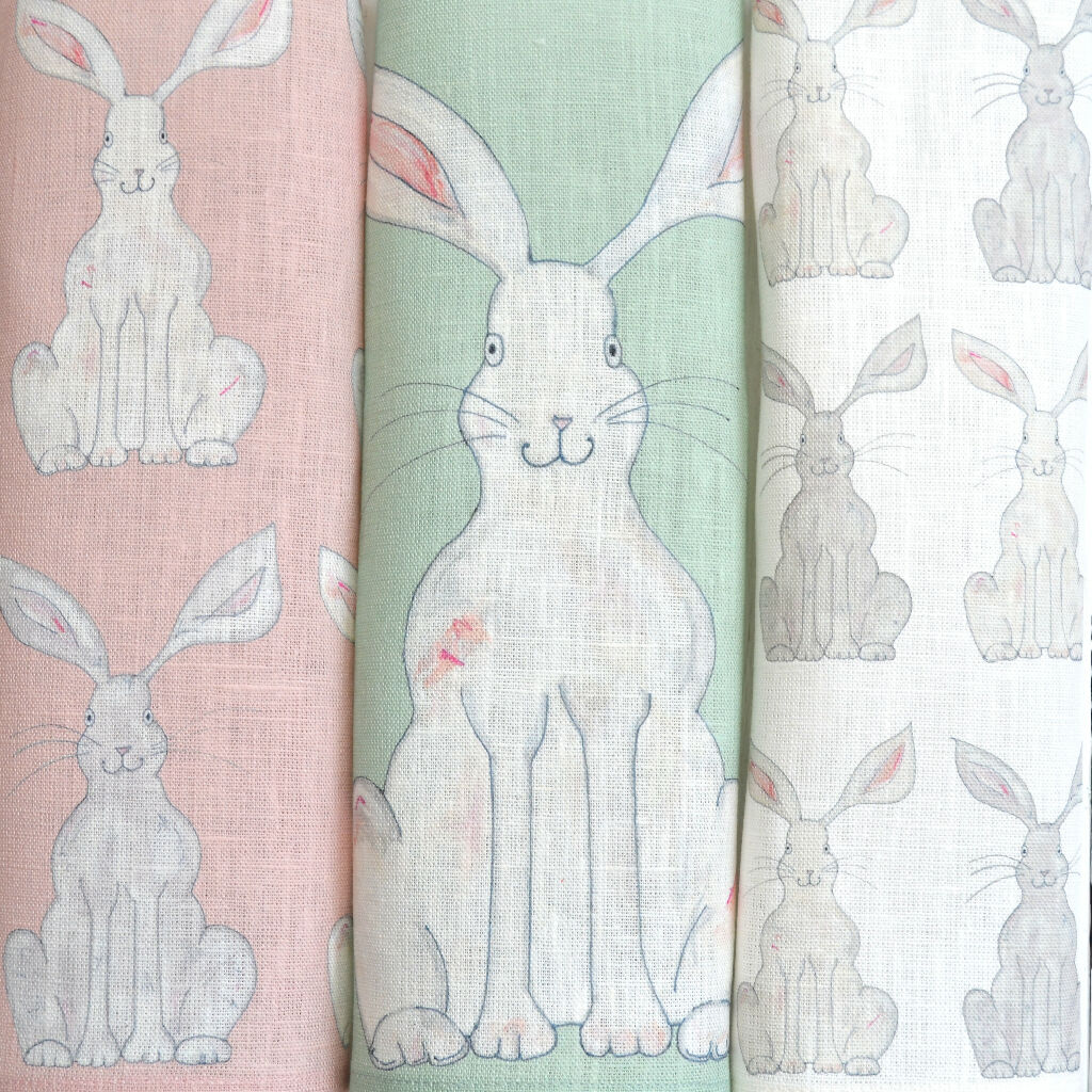 Easter Rabbit Linen Napkins - Image 11