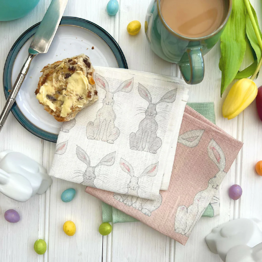 Easter Rabbit Linen Napkins - Image 3