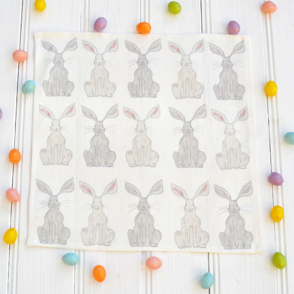 Easter Rabbit Linen Napkins - Image 4