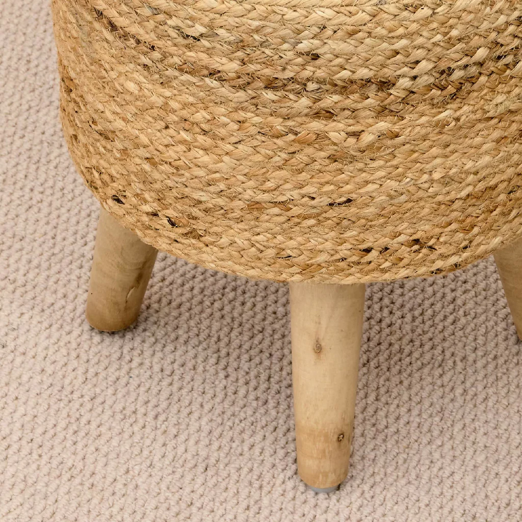 EcoBlend Jute Footstool - Image 4