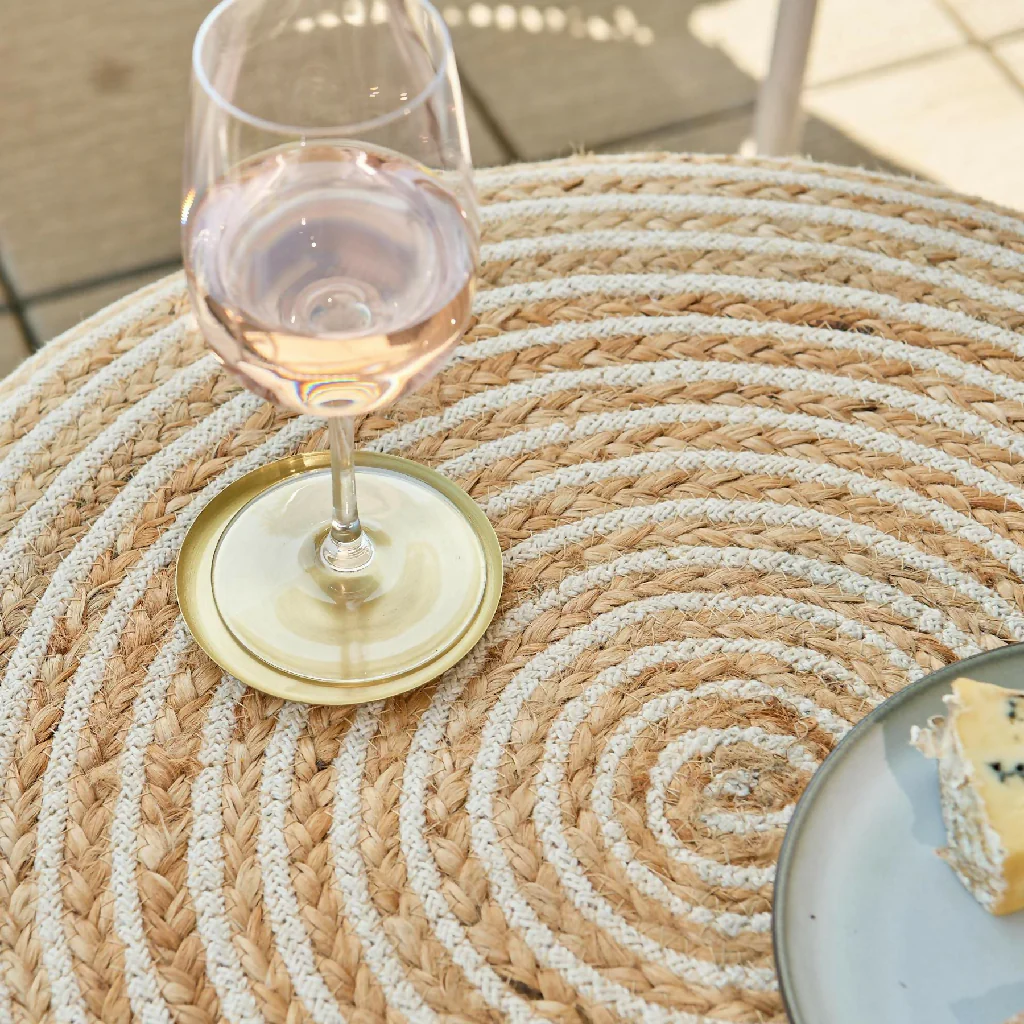 EcoBlend Jute Footstool Large - Image 2