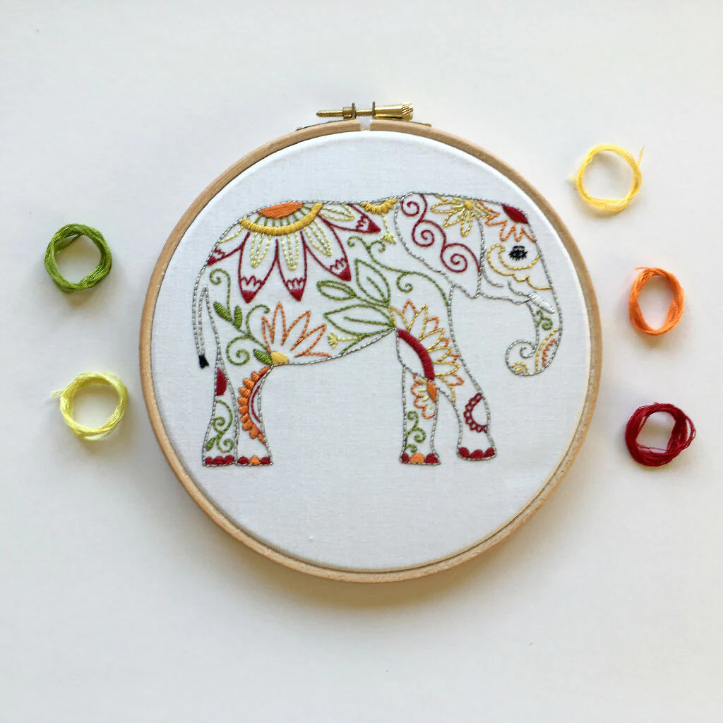 Elephant Embroidery Kit - Image 6