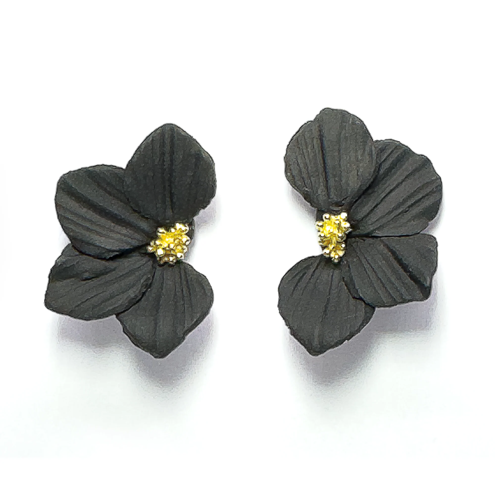 Ella Midi | Black | Statement Earrings - Image 2