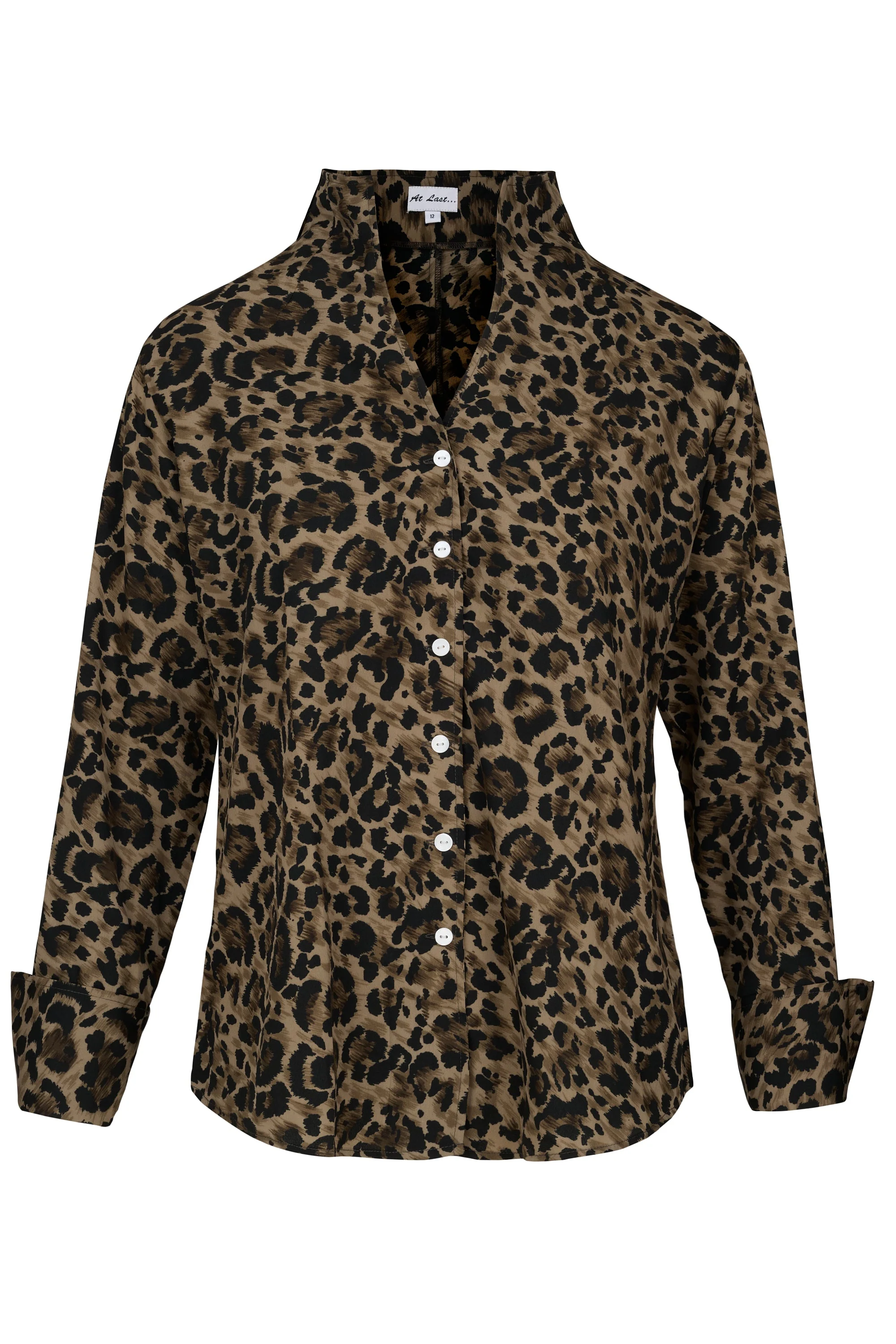 Chelsea Shirt In Brown & Black Leopard - Image 3