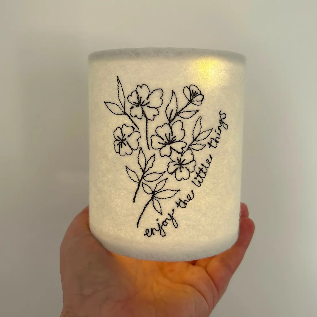 Embroidered Affirmation Lantern - Image 2