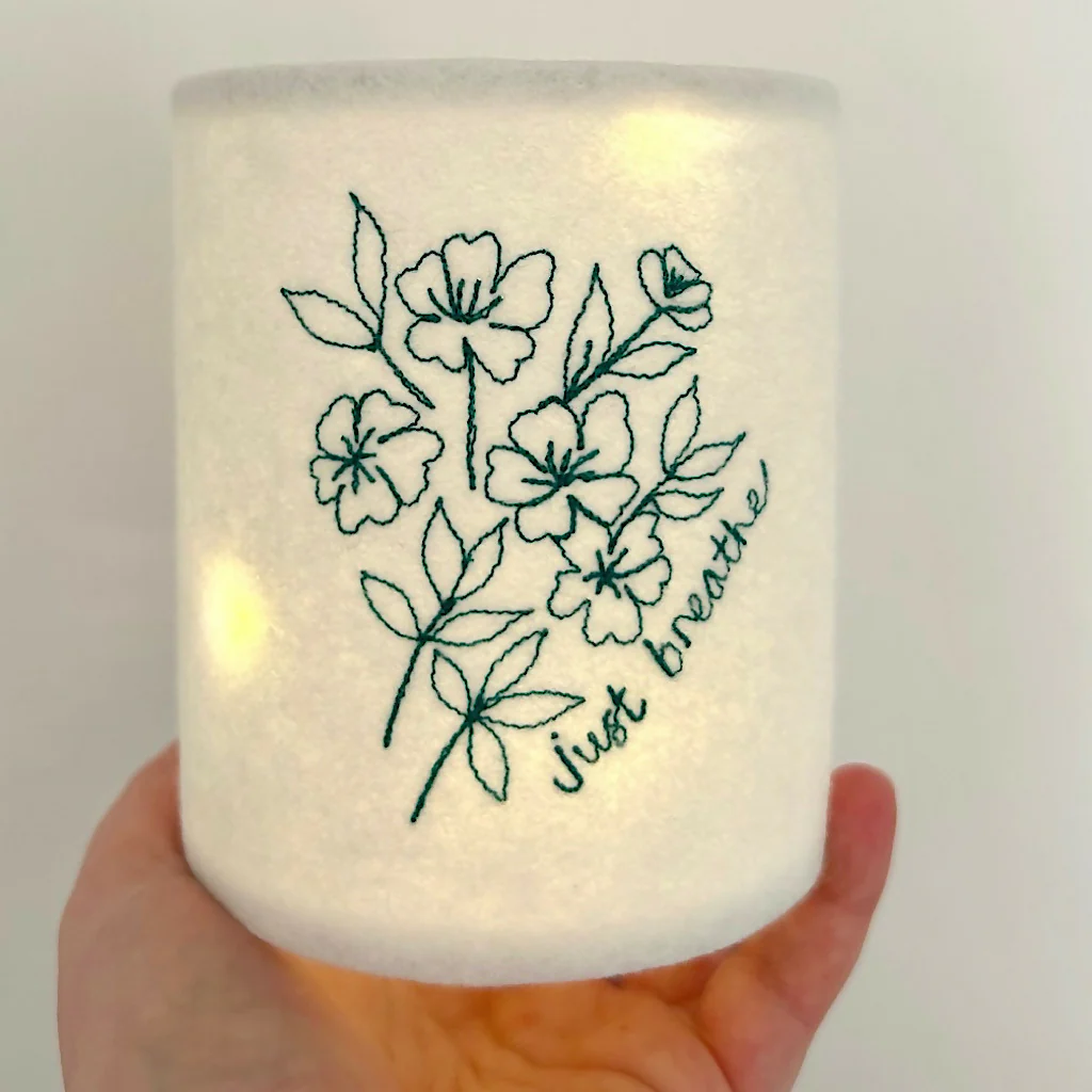Embroidered Affirmation Lantern - Image 3