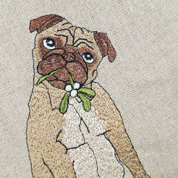 Embroidered Dog Christmas Stocking - Twelve Breeds Available - Image 3