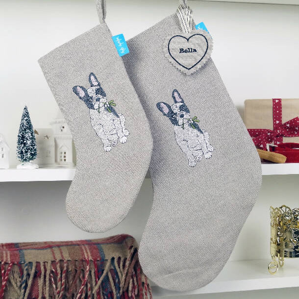 Embroidered Dog Christmas Stocking - Twelve Breeds Available - Image 4