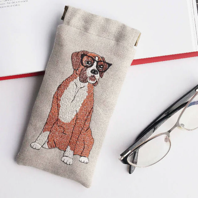 Embroidered Dog Glasses Case - Twelve Breeds Available - Image 6