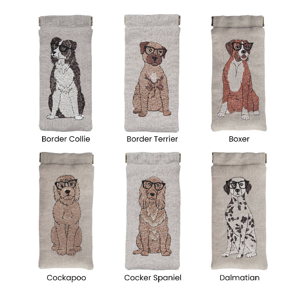 Embroidered Dog Glasses Case - Twelve Breeds Available - Image 9