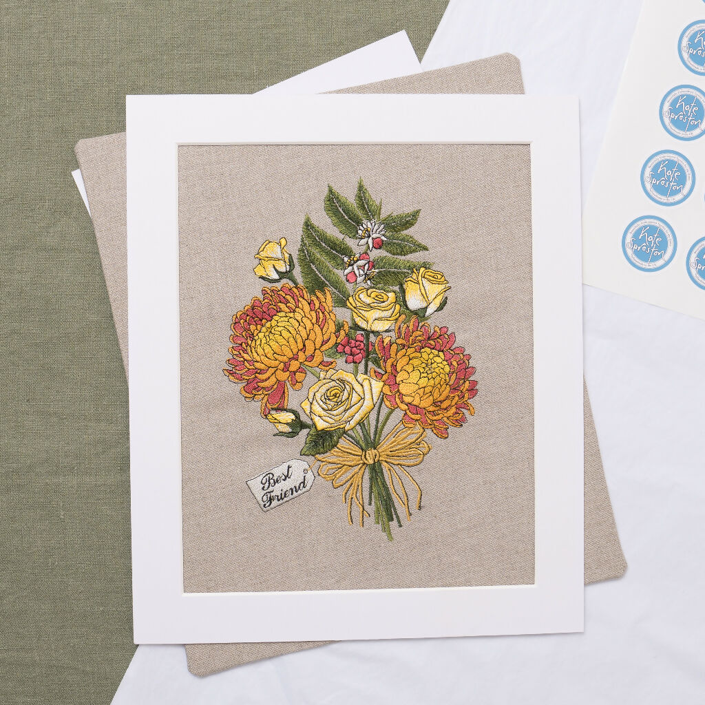 Embroidered Friend Bouquet Artwork - Image 5