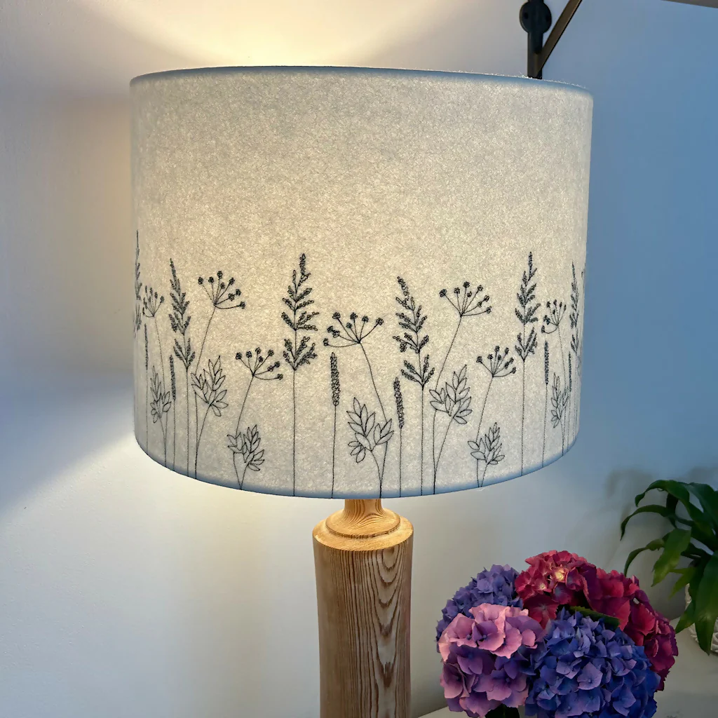 Embroidered Hedgerow Lampshade - Image 2
