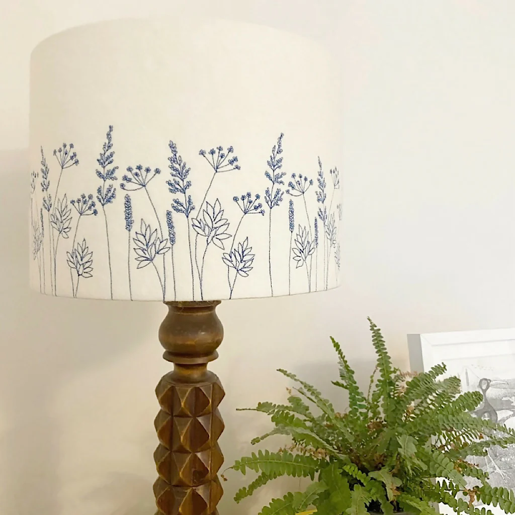 Embroidered Hedgerow Lampshade - Image 3