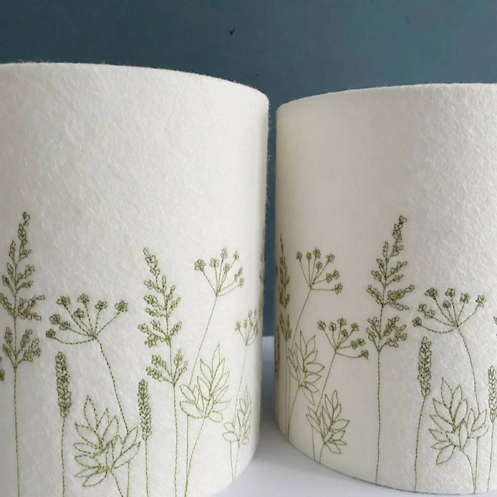 Embroidered Hedgerow Lampshade - Image 4
