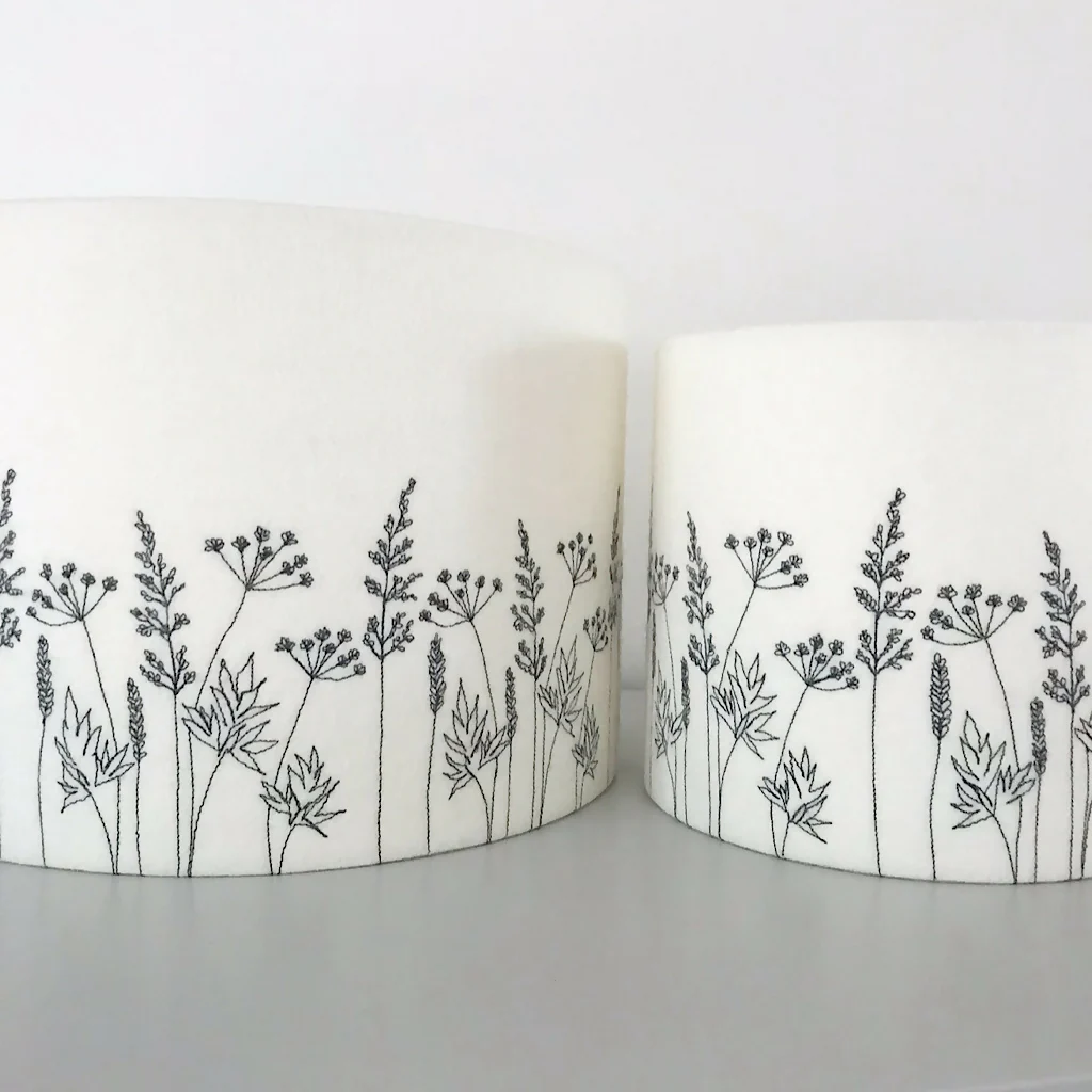Embroidered Hedgerow Lampshade - Image 5