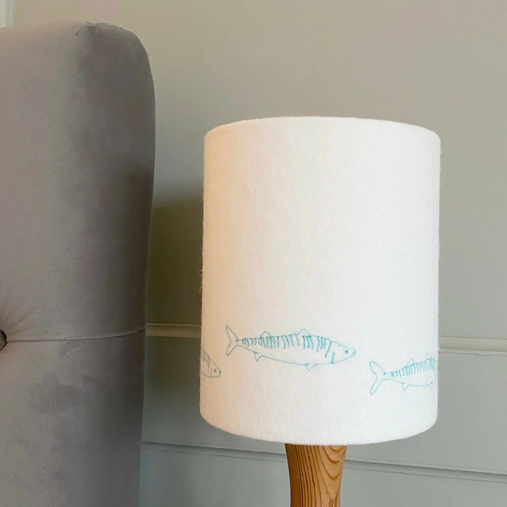 Embroidered Mackerel Lampshade - Image 5