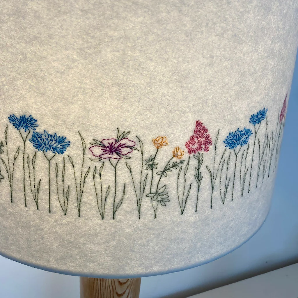 Embroidered Meadow Lampshade - Image 2