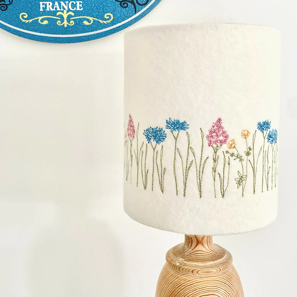 Embroidered Meadow Lampshade - Image 3