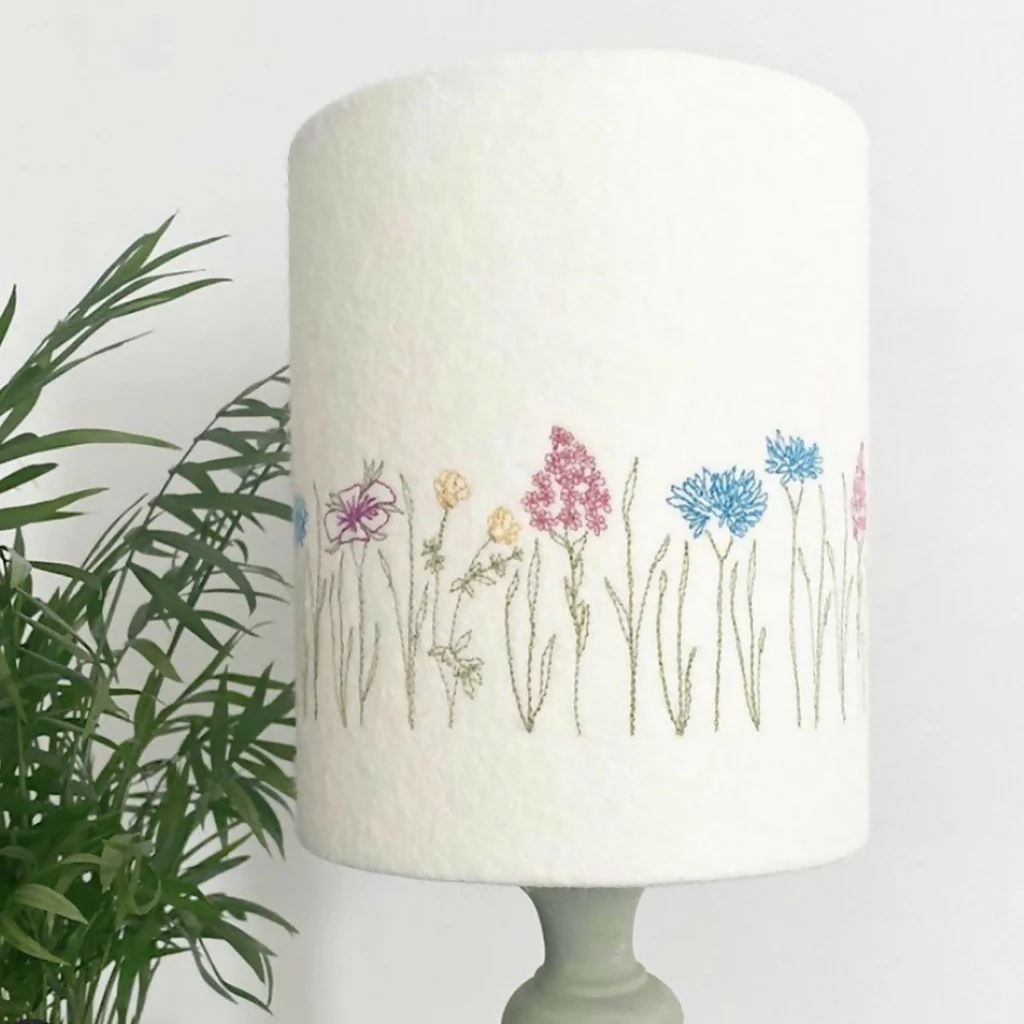 Embroidered Meadow Lampshade - Image 5