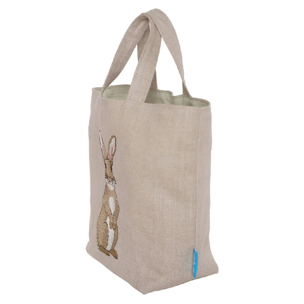Embroidered Rabbit Easter Egg Hunting Bag - Image 4