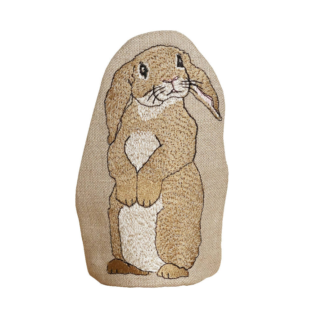 Embroidered Rabbit Egg Cosy - Image 7