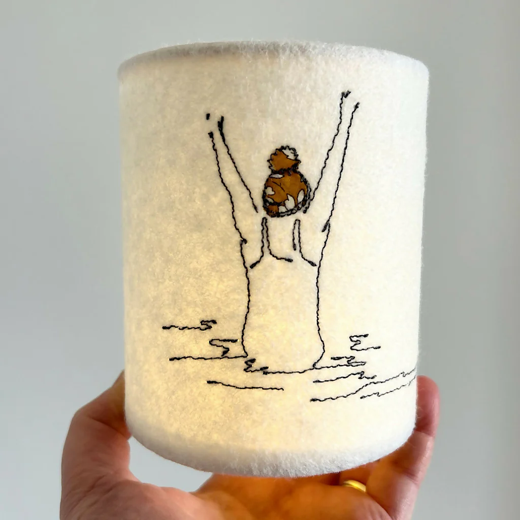 Embroidered Sea Dipper Liberty Print Lantern