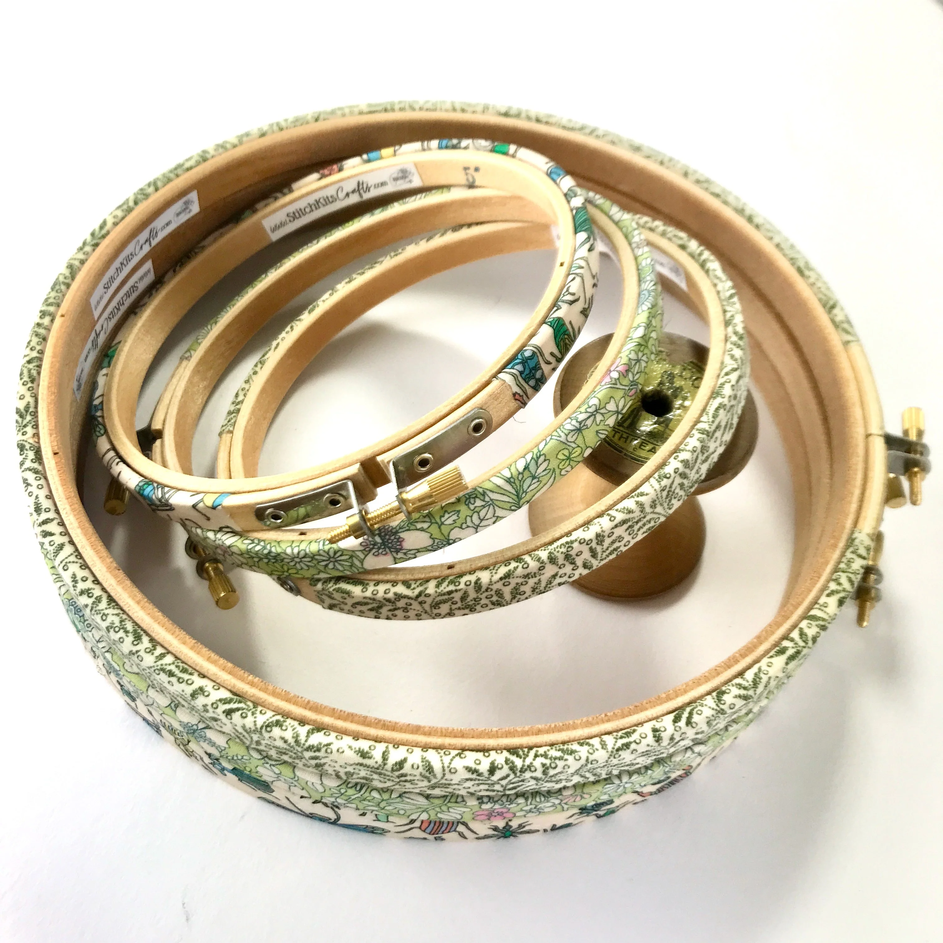 Embroidery Hoop Collection - Set of Three 'Garden Green' Collection - Image 4