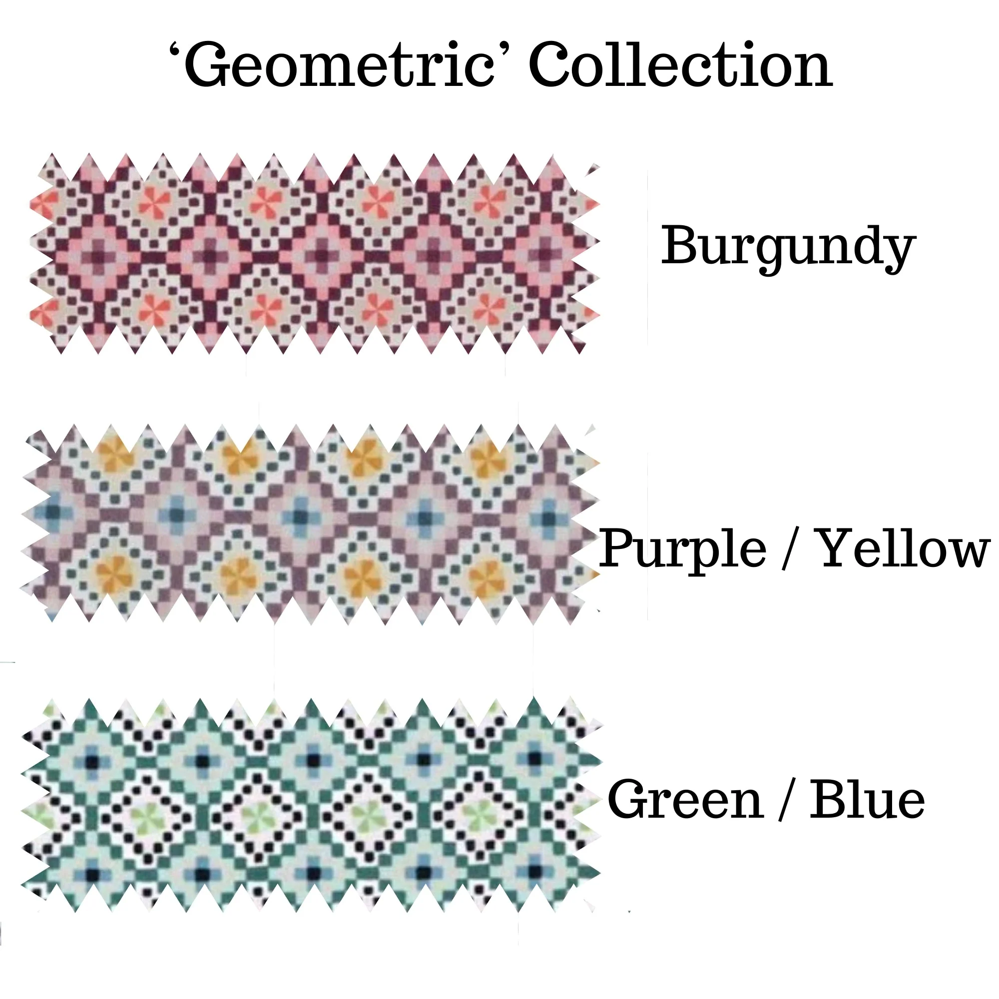 Embroidery Hoop Collection - Set of Three Geometric Design - Image 2