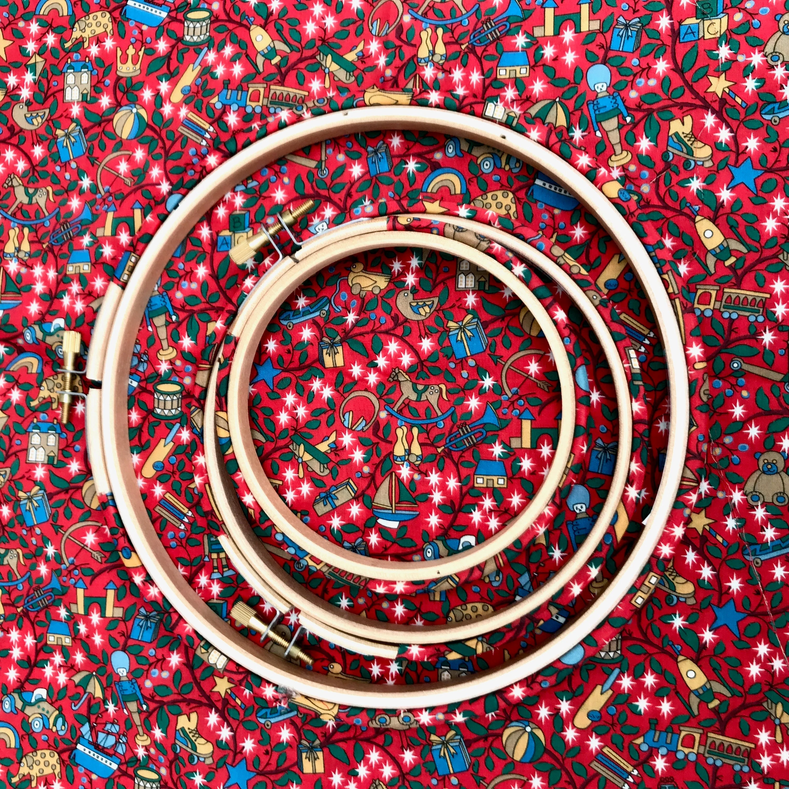 Embroidery Hoop Collection - Set of Three 'Toy Garden' Collection - Image 8