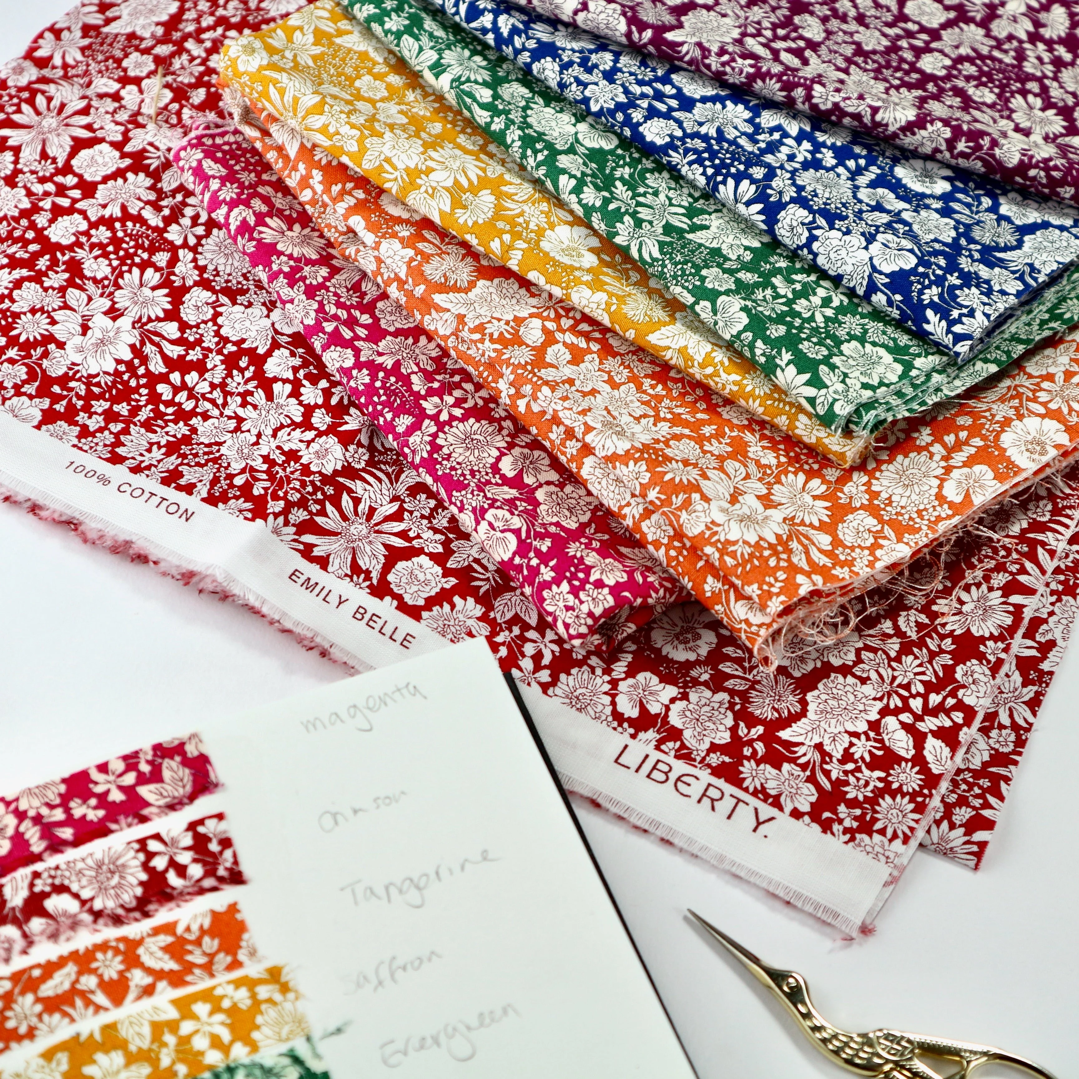 Emily Belle Rainbow Collection, Featuring Seven Lasenby Quilting Fabric. - Image 11