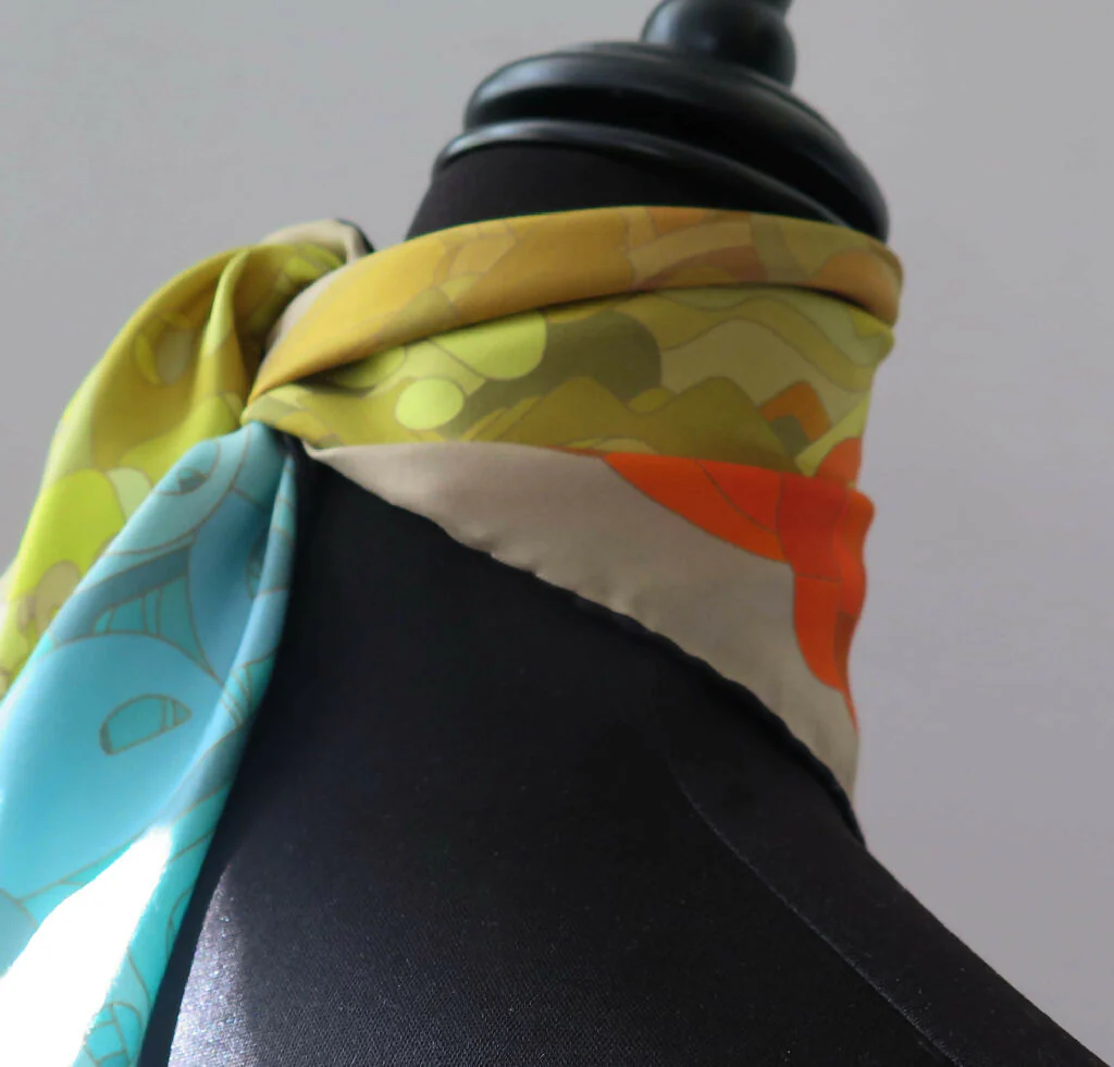 Hand Rolled Silk Square | Pure Silk Twill | Encryption - Image 10